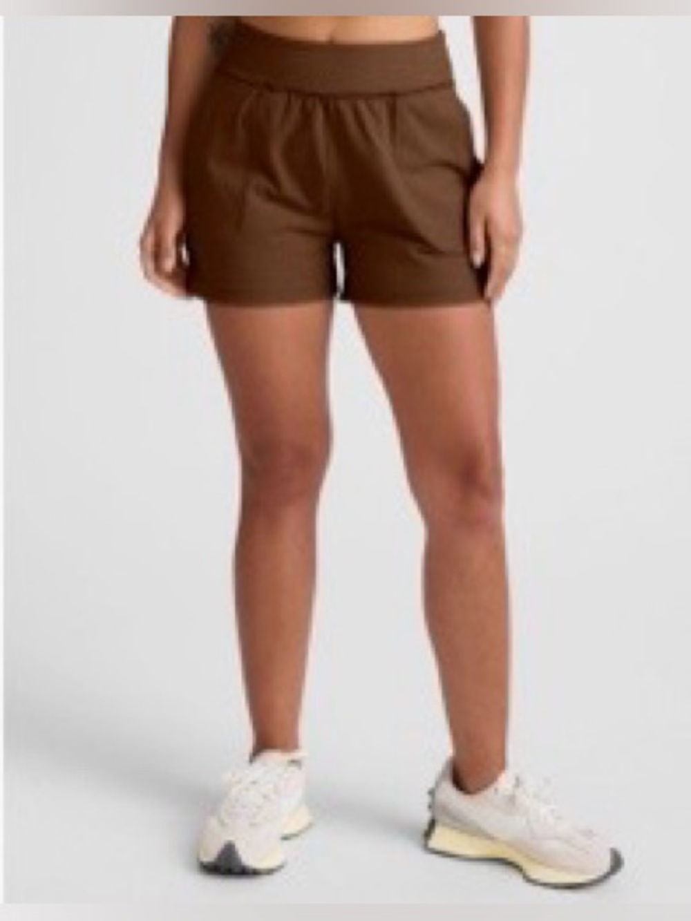 Beyond Yoga Women's Chocolate Brown High-Rise Athletic Shorts